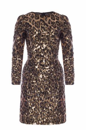 Leopard print dress with sequins, zdjęcie 1 Leopard print dress with sequins od Dolce & Gabbana